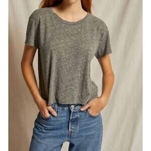 NEW PERFECTWHITETEE harley cotton short sleeve tee in heather grey